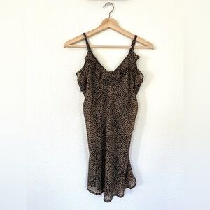 Y2K Leopard Babydoll Lingerie